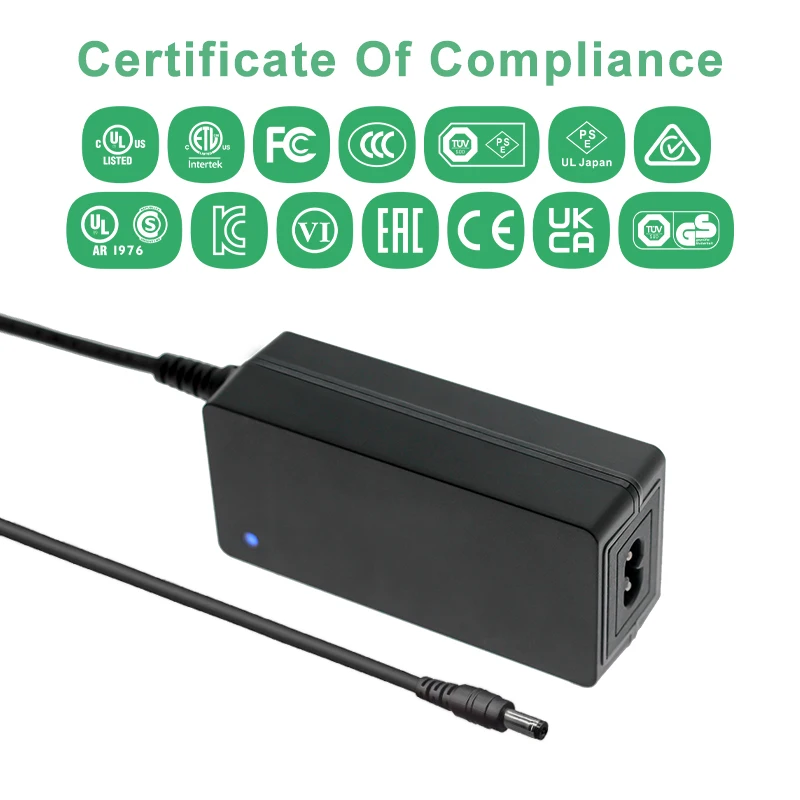 EU Plug Reliable 24V 3A 5V 10A 19V 1.5A 9V 4.5A 36V 0.8A Power Adapter with TUV GS Certification for Audio Amplifiers,