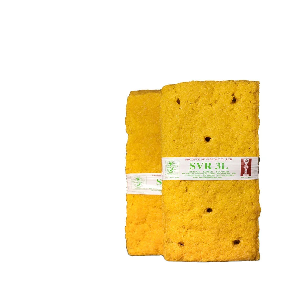 SVR3L - 00012 - High Quality Wholesale Yellow SVR 3L (TSR 3L) Natural Rubber with Wooden Pallets packaging from Vietnam