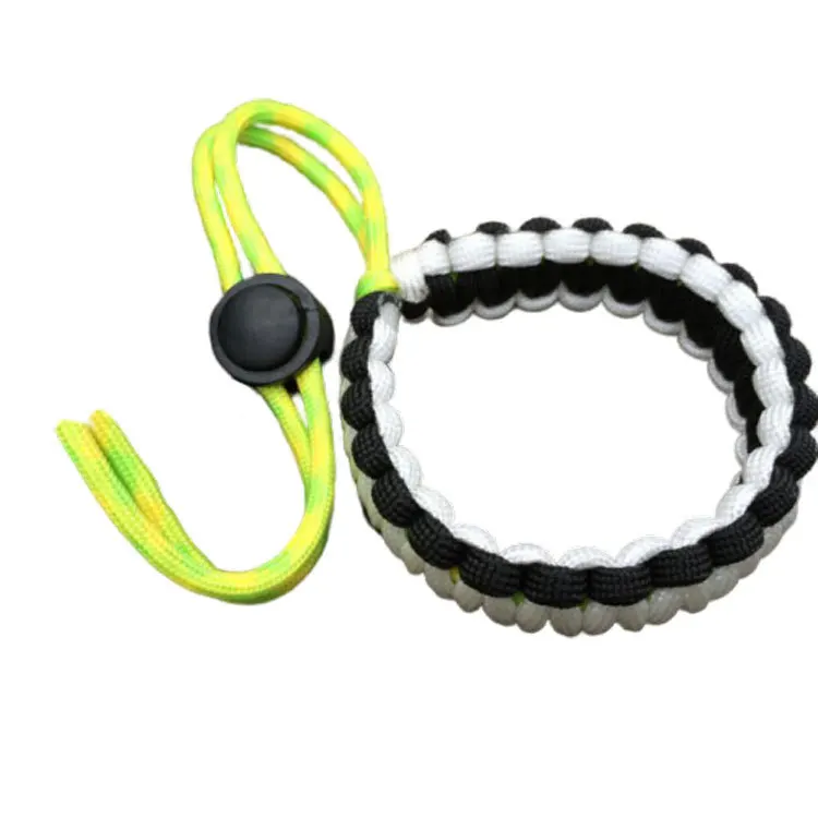 High quality nylon weave 550 paracord camera wrist strap adjustable rope wrist strap