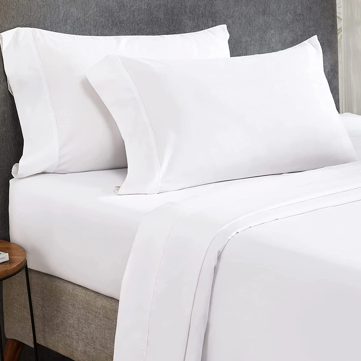 Wholesale 100 Cotton Full Twin All Size Hotel White Flat Sheets 2022 New Arrival Hotel White Bed Sheet