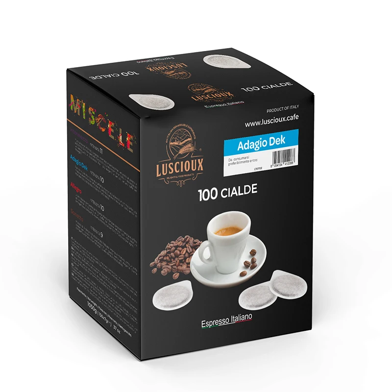 Best Selection of Robusta and Arabica - Coffee Pods Decaffeinated Coffee ideal for every moment