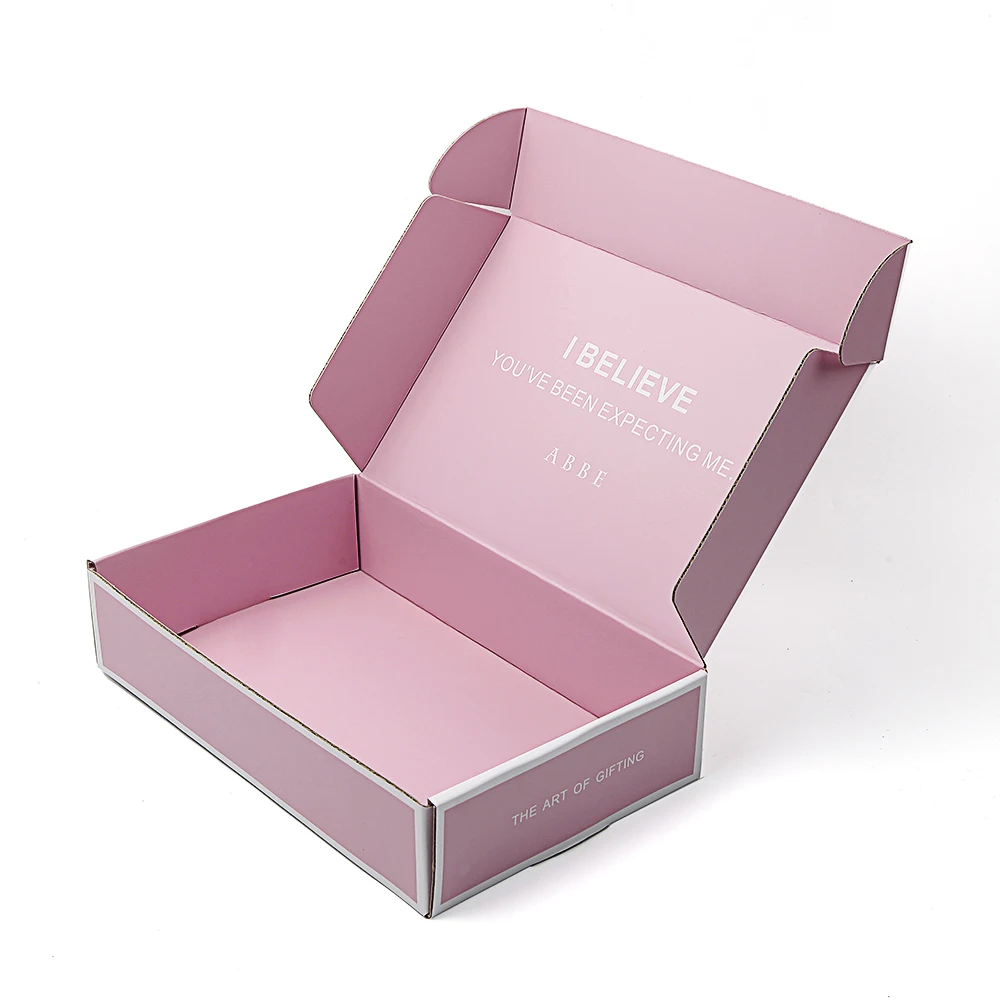 Custom corrugated gift fold box OEM factory eco friendly shipping paper mailer box packaging with logo