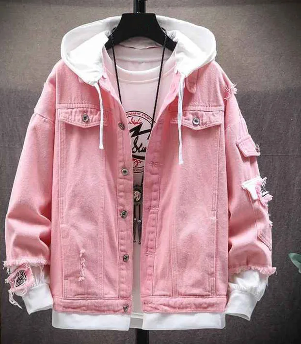 Hot Sale Causal Wear Plus Size Custom Made men Long Sleeves Jean Denim Jacket Men 100 Cotton Winter Plain Denim Jacket For Men