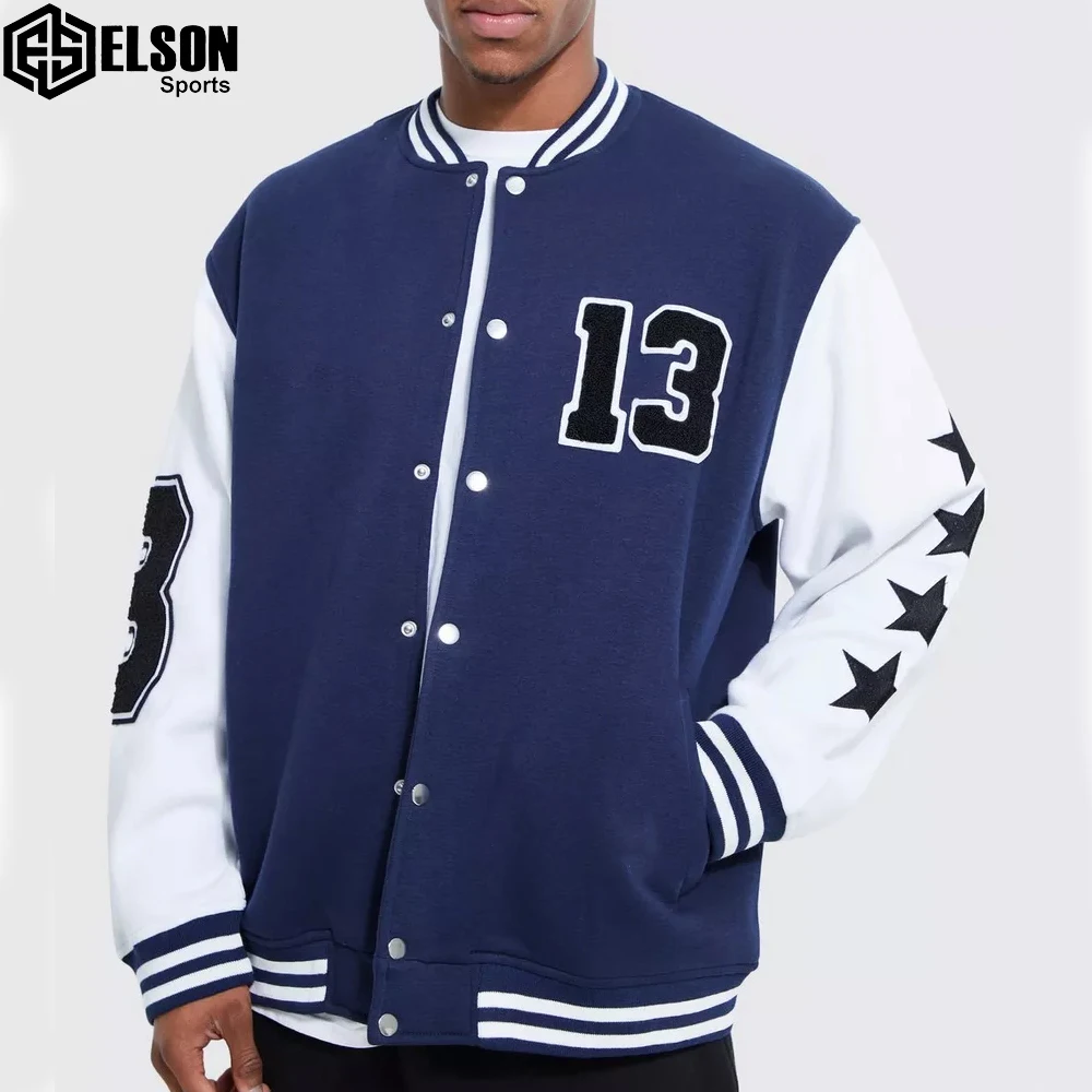 Latest Quality American Wear Stylish Bomber Custom Winter Men Embroidery Varsity Basketball Bomber Jacket