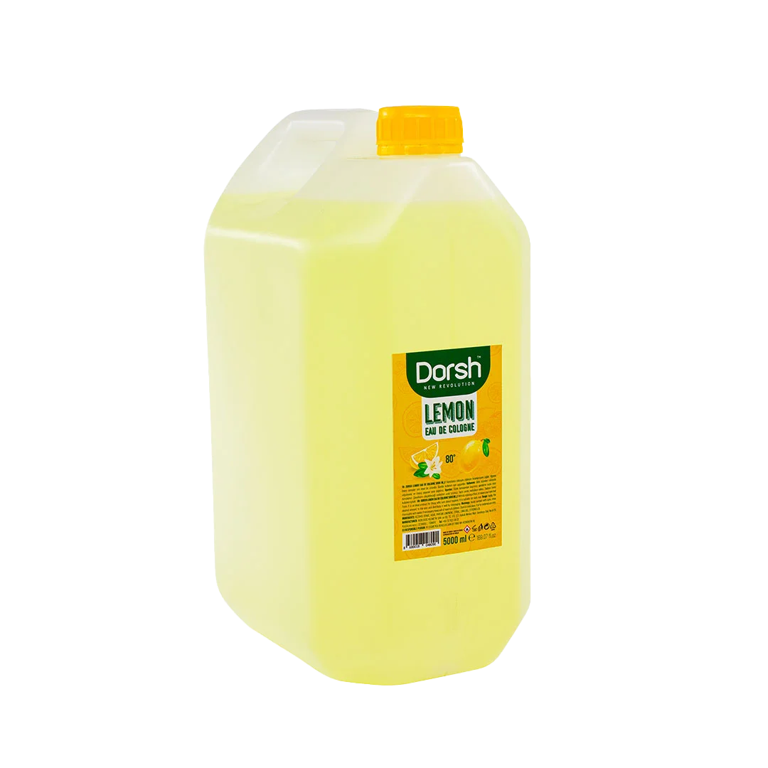 DORSH LEMON EAU COLOGNE 5000 ML COLOGNE RELAXING HYGIENIC HIGH QUALITY PREMIUM - FROM TURKEY
