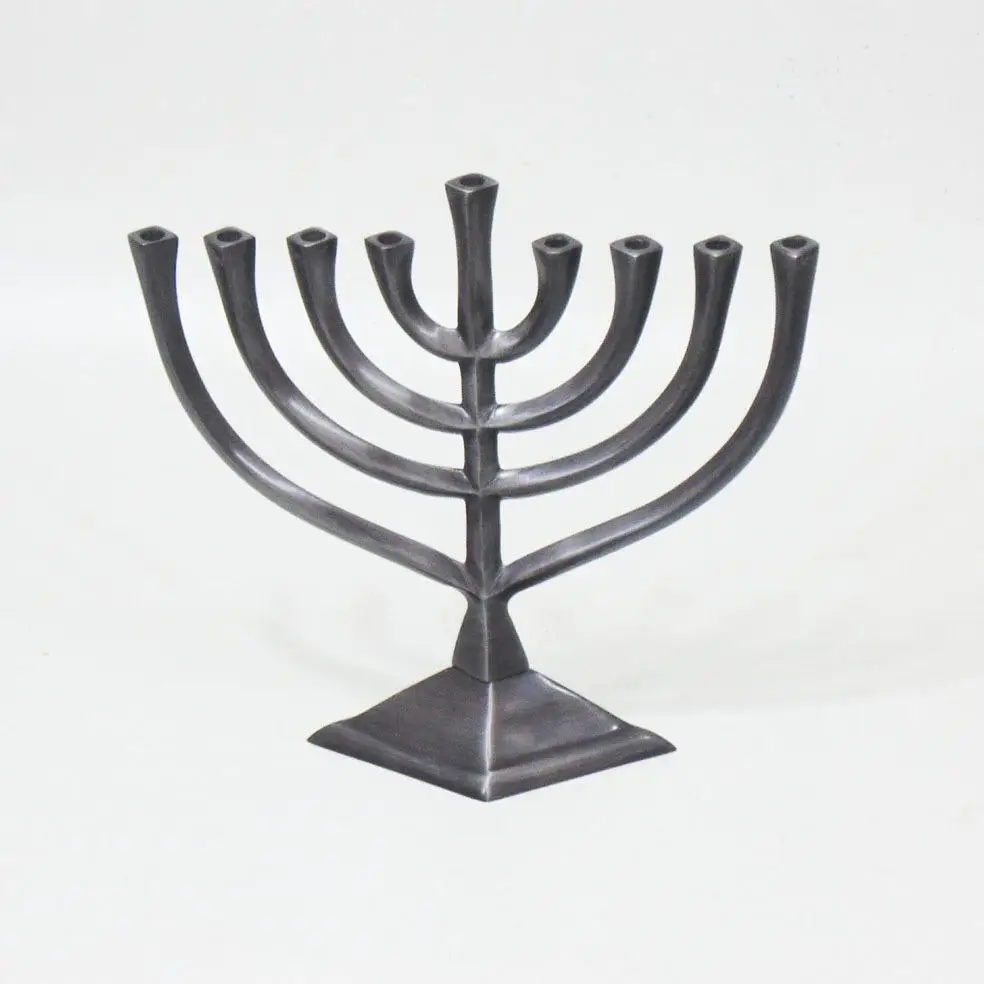 Newly Arrived Classy Menorah Candle Stick Holder Wholesale Supplier Customized Metal Hanukah Chanukah Manufacturer India