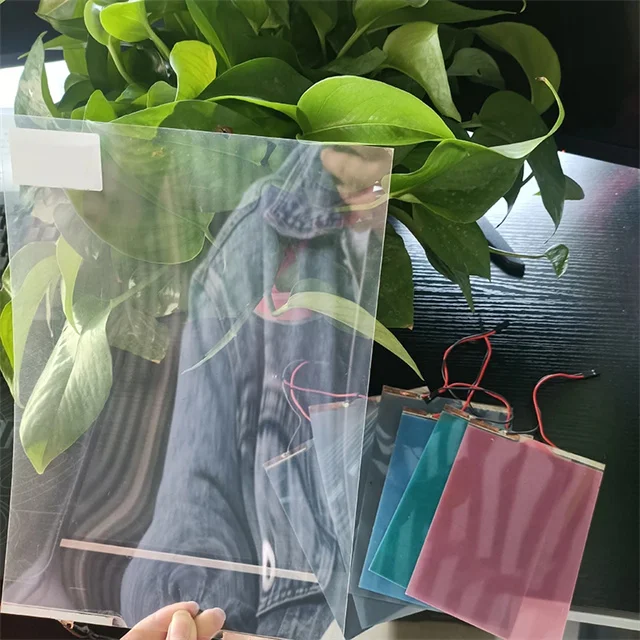 60in Blue electrochromic removable static photochromic chameleon solar protection tinting film vlt 90 for car window 3m