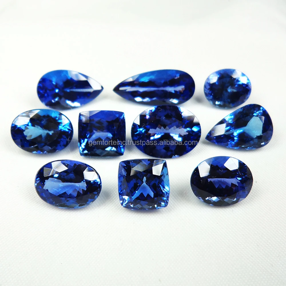 Tanzanite Gemstone Rectangle Emerald Mix Shape Calibrated Blue Tanzanite AAA Grade Loose Gemstone Wholesale Natural Tanzanite
