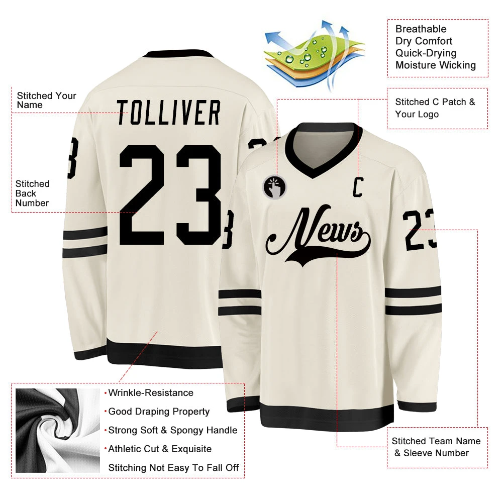 Sports Men Hockey Jersey High Quality Wholesale Comfortable Fashion Ice Hockey Wear Uniform Sportswear Hockey Jersey OEM