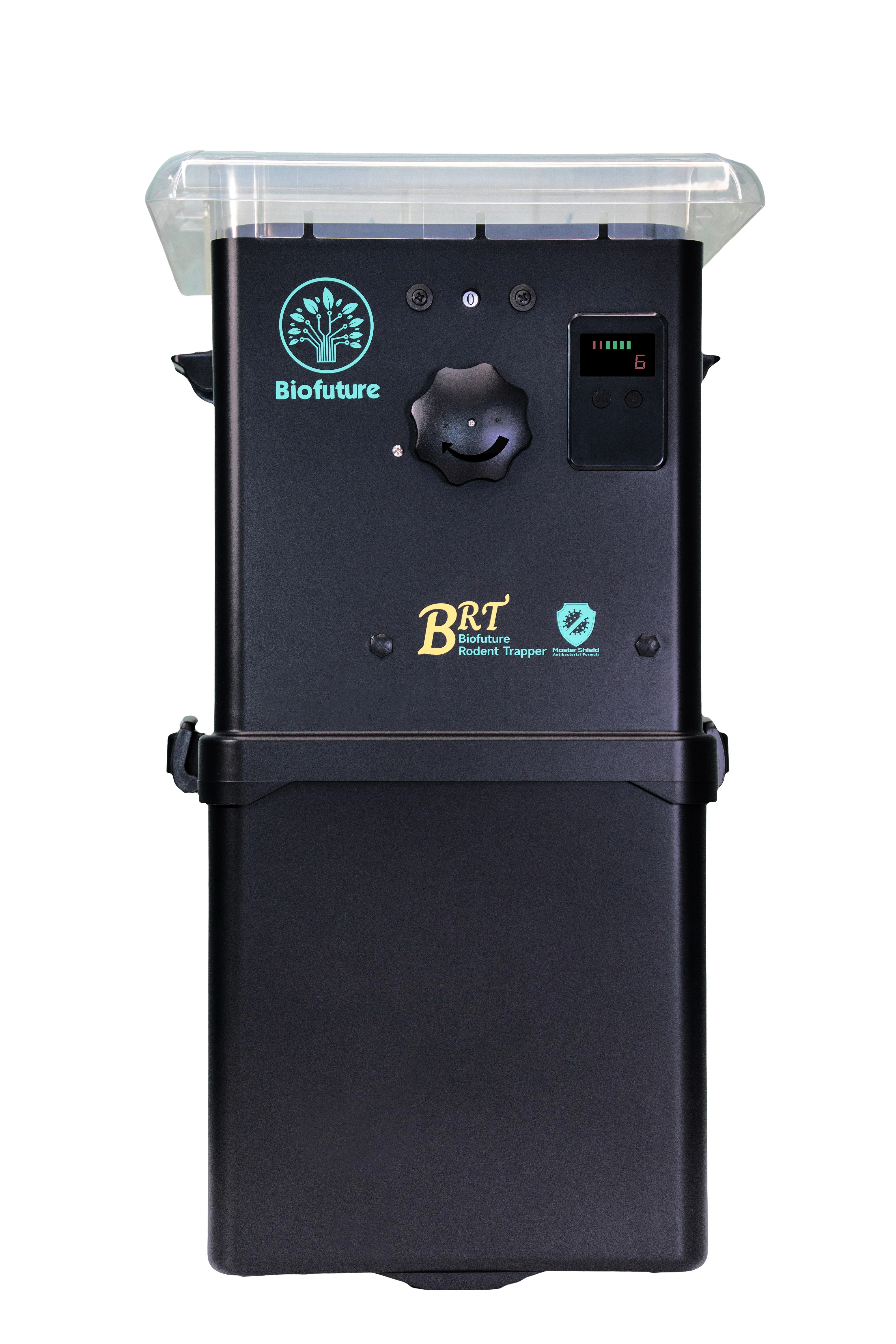 Biofuture Mordent Rat Zapper Black Rat Bait Station Box LED Display Battery Power