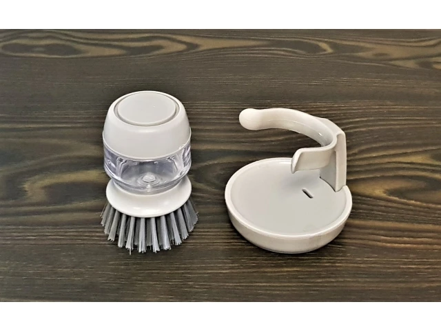 Dishwashing Brush with dispenser and Stand