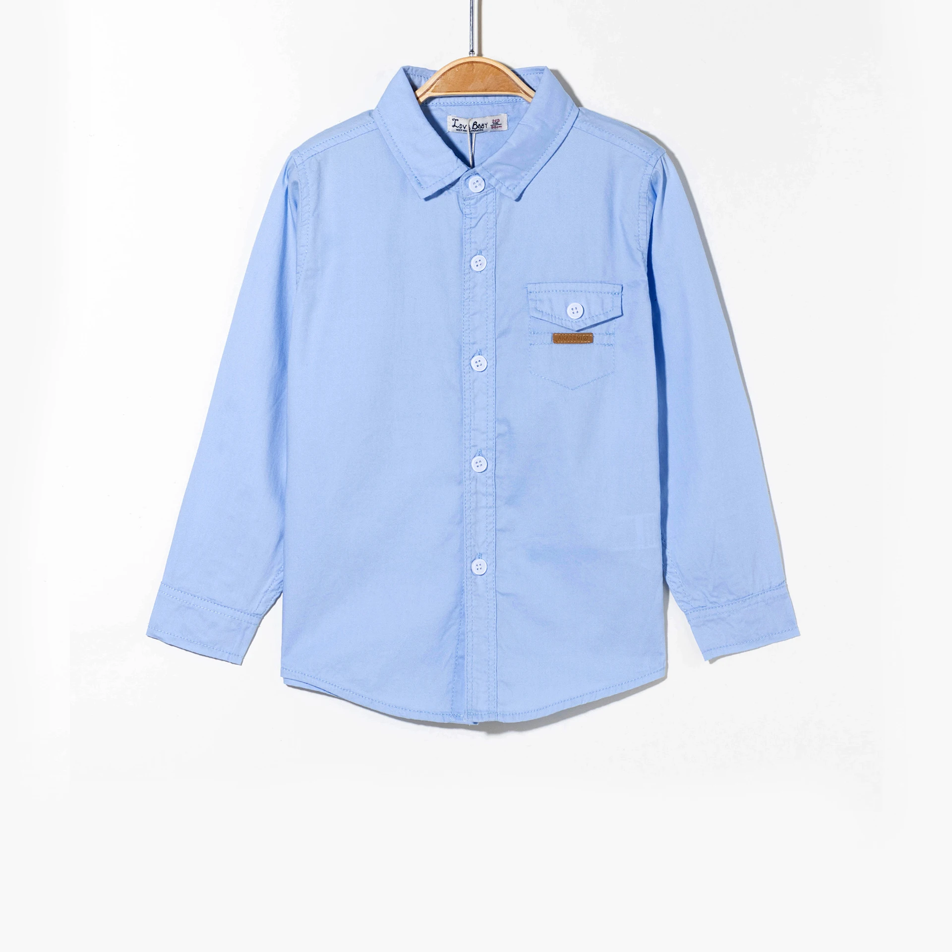 2023 Latest Design Children Shirt Formal Oxford Piquet Boys Long Sleeve Shirts Cotton Turn Down Collar Shirts For Kids Boys