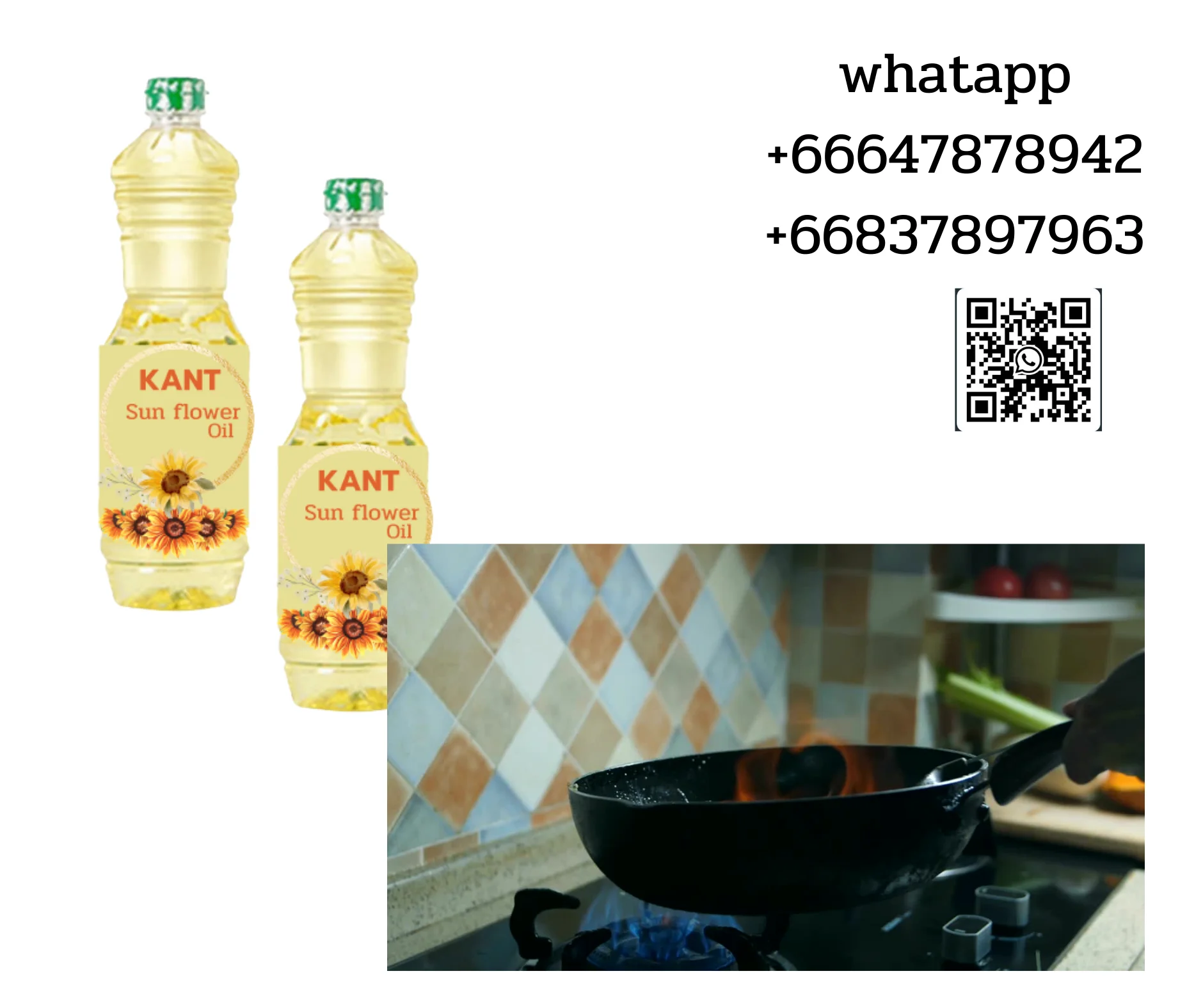 KANT Sunflower oil for cooking grad premium grass bottle product of Thailand OEM bulk high quality GMO free pure cans canned