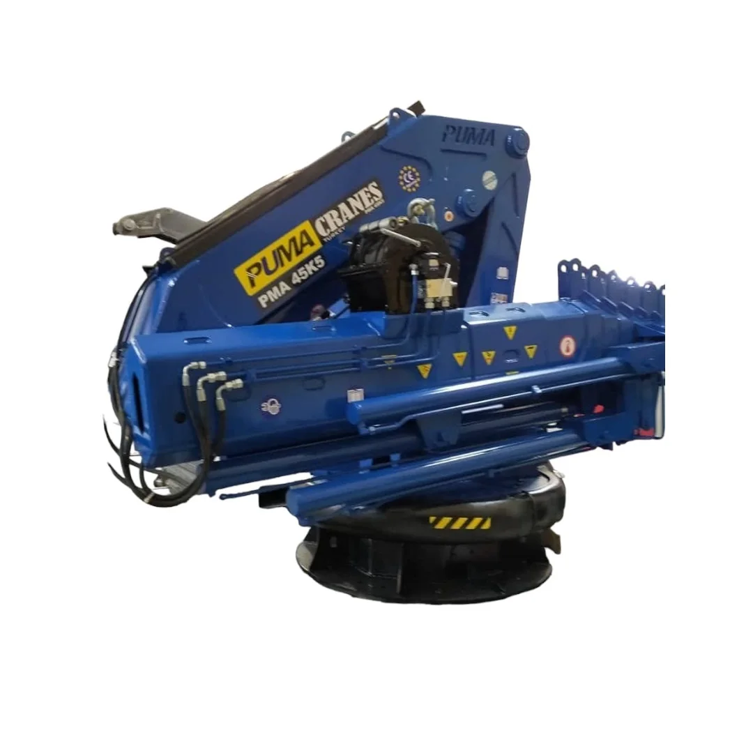High Load Moment Best Quality 10 Ton Knuckle Boom Hydraulic Marine Deck Cranes for Ship from Puma Crane Turkey Manufacturer