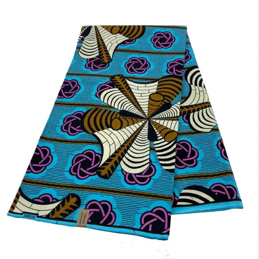 Factory Direct Sale African Holland Hollandais and Kitenge Fabric Real Wax Prints Cotton Fabric for Dressing