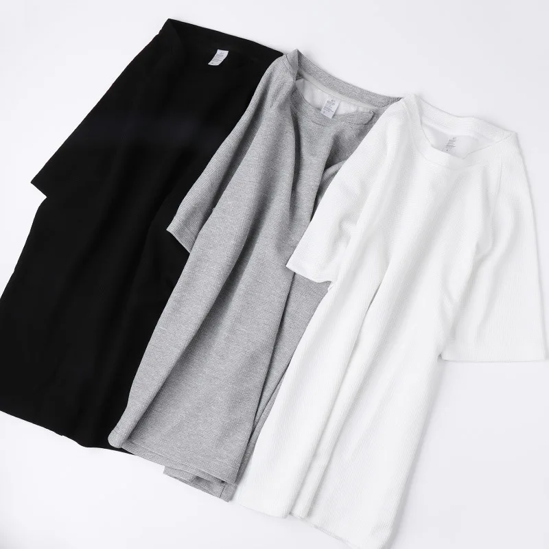 Тяжелые простые белые футболки из хлопчатобумажной смеси оптовая продажа для мужчин сделанные на заказ пустые с логотипом