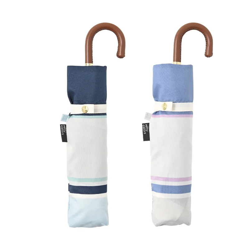 Folding fashion umbrella multi border design mini