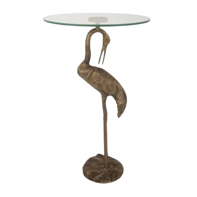 Morden Design Side Table Aluminium Bird Base Accent Table Morden table for Living room dinning room