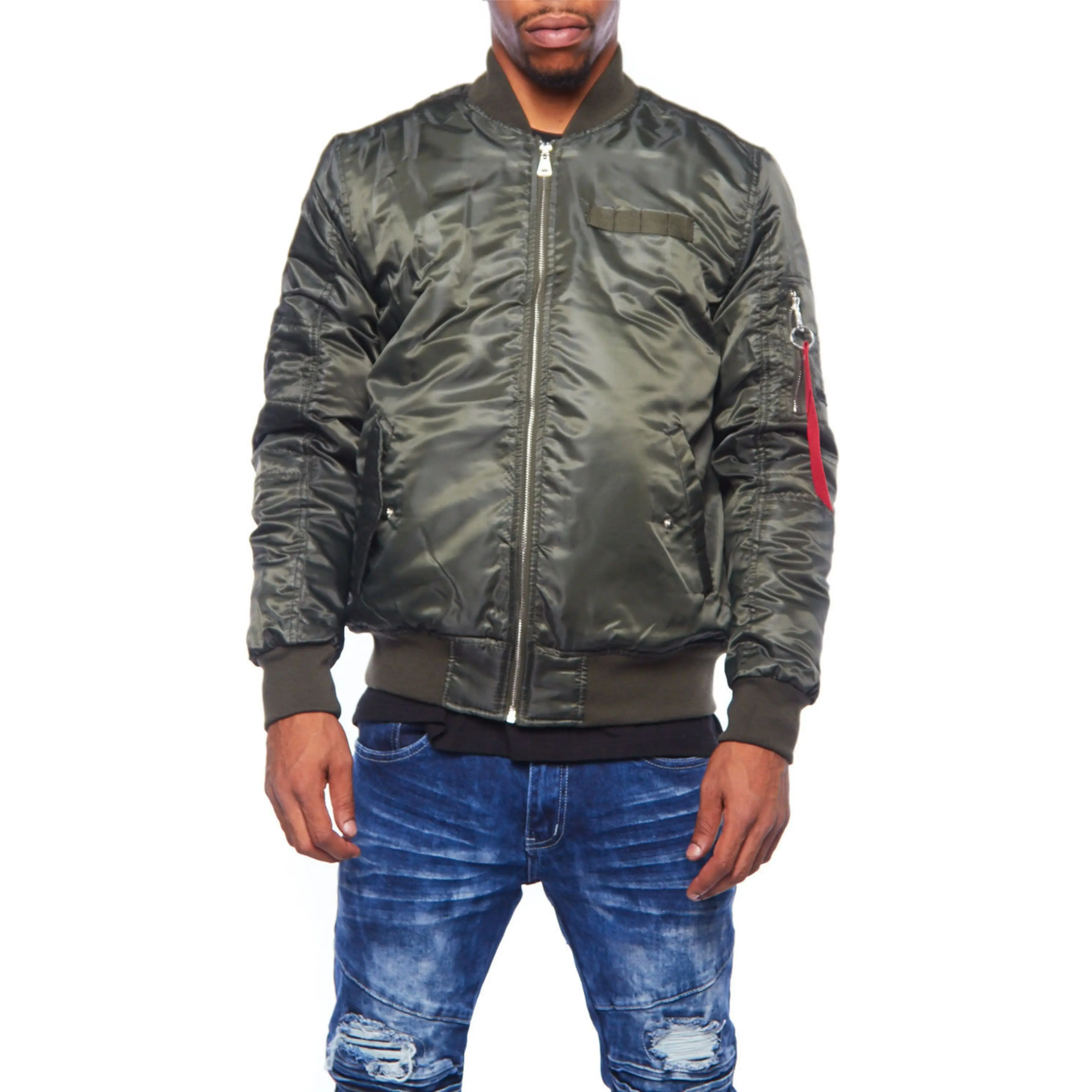 High Quality College Polyester Blank Bomber Custom Sport Fall Plain Baseball Jackets Mens Red Varsity Jacket