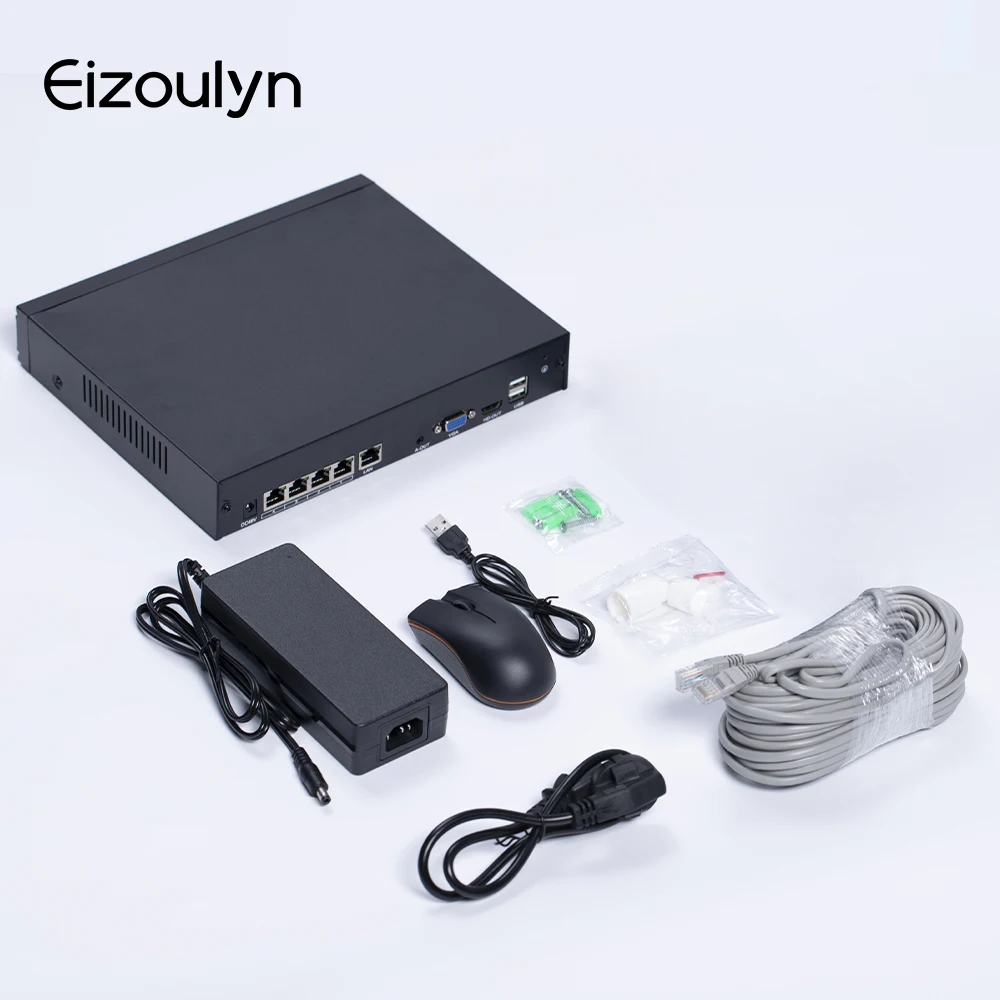 Eizoulyn CCTV Outdoor Surveillance Systems Professional Waterproof 4mp HD Video Starlight PoE IP Camera