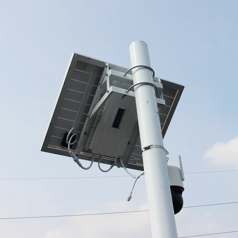 100W Mono Solar Panel Renewable Energy 50Ah Built-in Battery Whole 12v DC Output Solar Power Kit for CCTV System