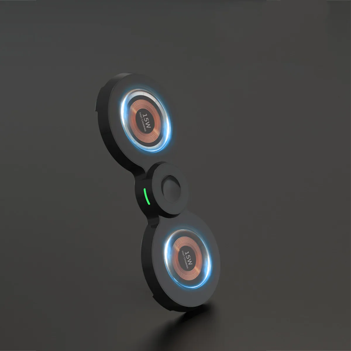 Tray Punk temper glass mu 15w fast Transparent Foldable Travel Ultra-thin Station 3 in 1 Magnetic Dual Wireless Charging Pad