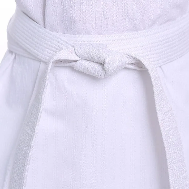 new wholesale martial art uniform Custom Martial Arts Karate Judo Martial Arts ultra light Taekwondo Uniforms with white belt