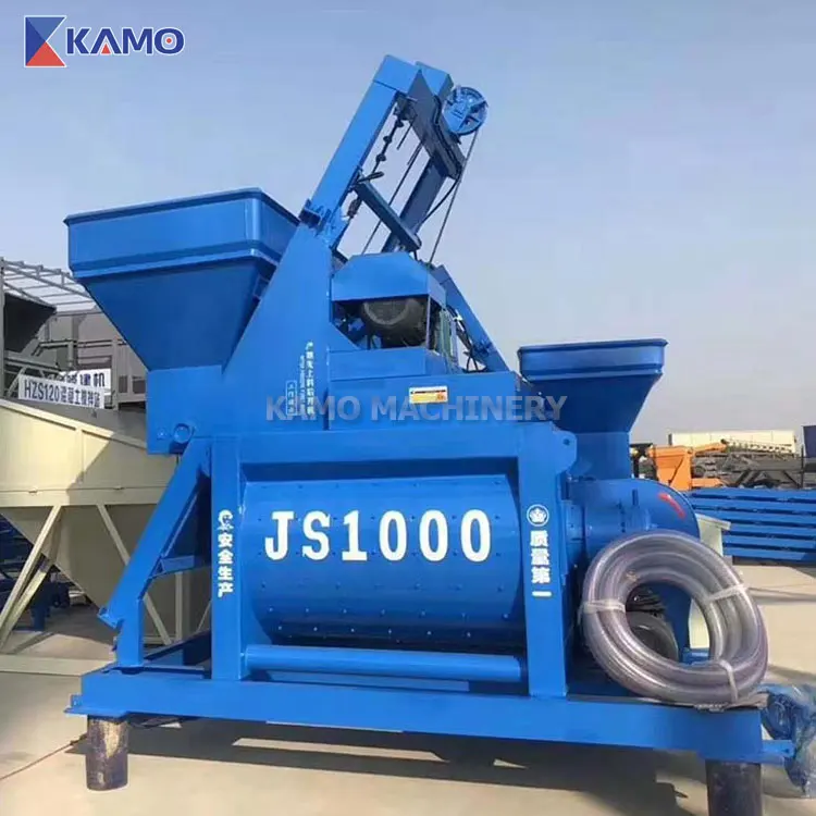 Good Quality Forced Mixing Host Mortar Cement Production Line Mixing Equipment JS1000 Concrete Mixers