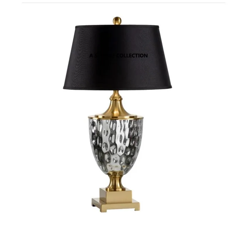 Retro design art decoration home lighting modern fabric lampshade table lamp living room bedside table bedroom lamp