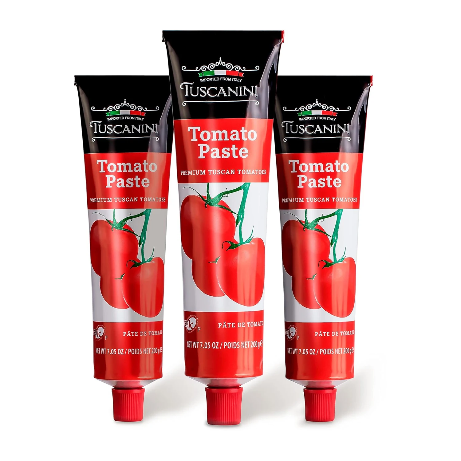 Premium Double Concentrated Tomato Paste Tube - 7.5oz Squeeze Tube Made With The Finest Quality Tomatoes