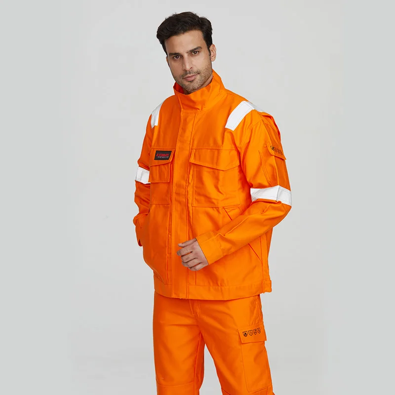 Wholesale Mechanic Mens Working Overall Uniform Construction Workwear coverall Outdoor fire flame retardant Work Uniform