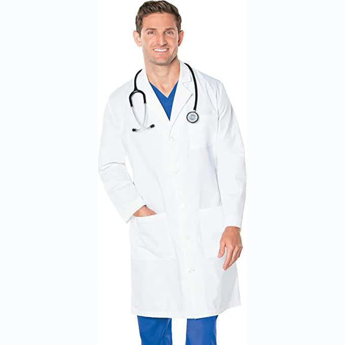 Wholesale Prices Medical White Coat Hospital Gown Lab Coat Nurse Scrub Uniform Pharmacy Pet Clinic Veterinary Workwear For Wome