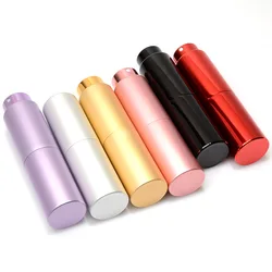 Wholesale 8ml 10 ml 15ml 20ml Mini Matte Black Personalized Pump Refill aluminium spray bottle 20ml