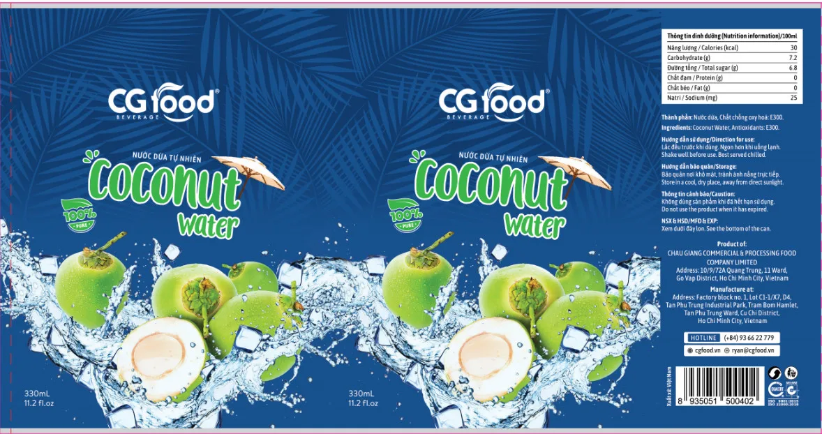 Wholesale Coconut water with pulp 100% Fruit juice with coconut flavor Manufacturer in Coconut water OEM ODM