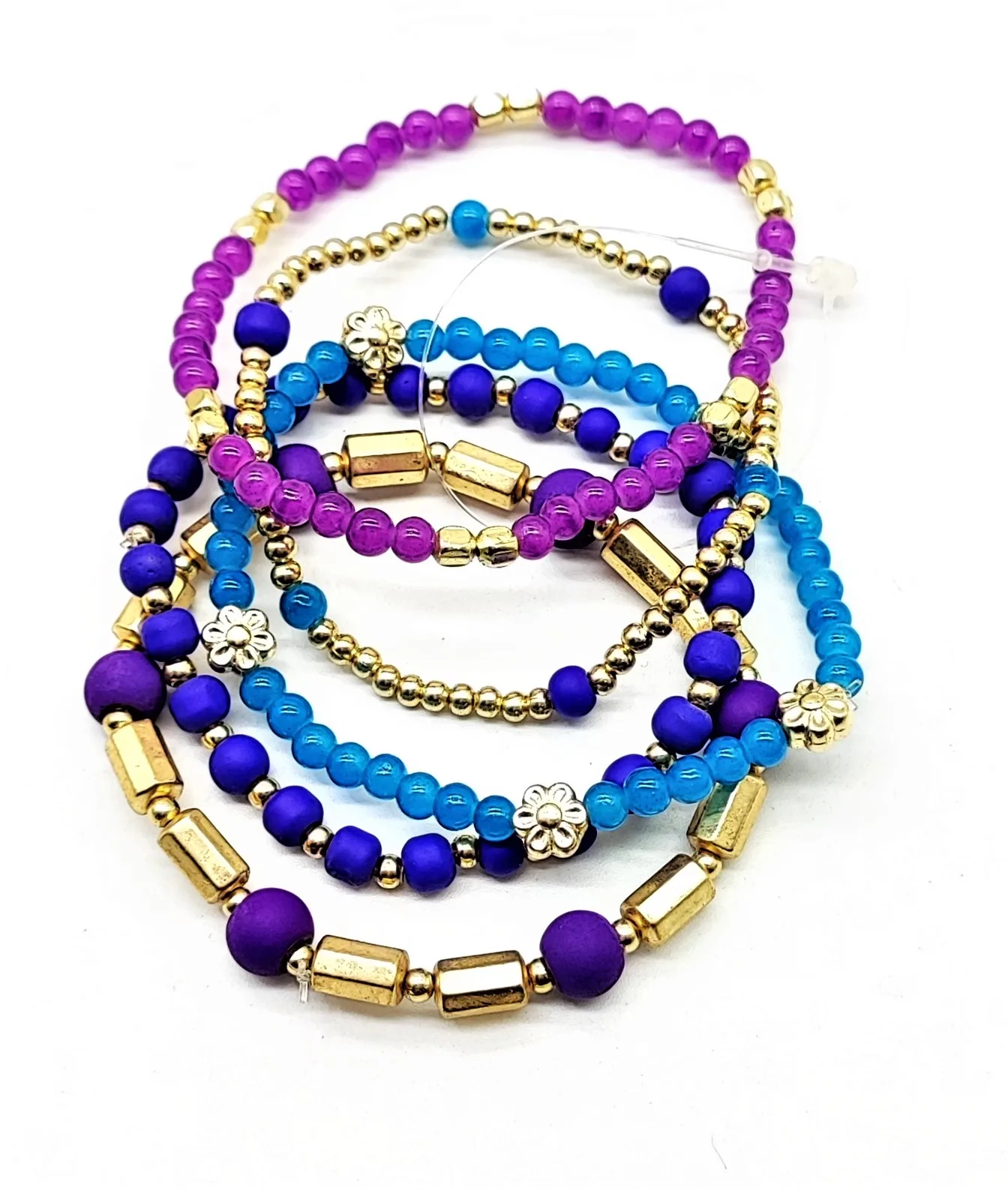 Bohemian fashion bead handmade set jewelry bracelet  6 Sets Bohemian Stackable Bead Bracelets for Women Stretch Multilayered