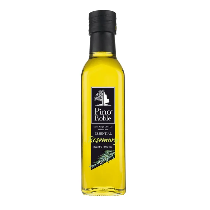Mediterranean Cuisine Cold Pressed Gourmet Extra Virgin Olive Oil with Rosemary Essential Oil 250 ml