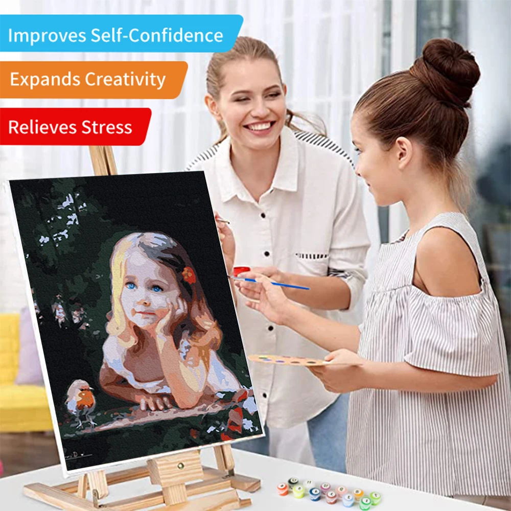 AOVIA PT3040-141 top selling Acrylic Paint mural oil painting Hotel wall decoration DIY paint by numbers canvas painting