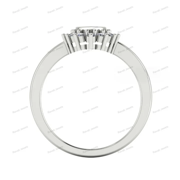 Breastmilk Jewelry Custom Marquise 4x8mm Empty Bezel Resin Women Wedding Gift Wholesale 925 Sterling Silver Stone Ring Setting