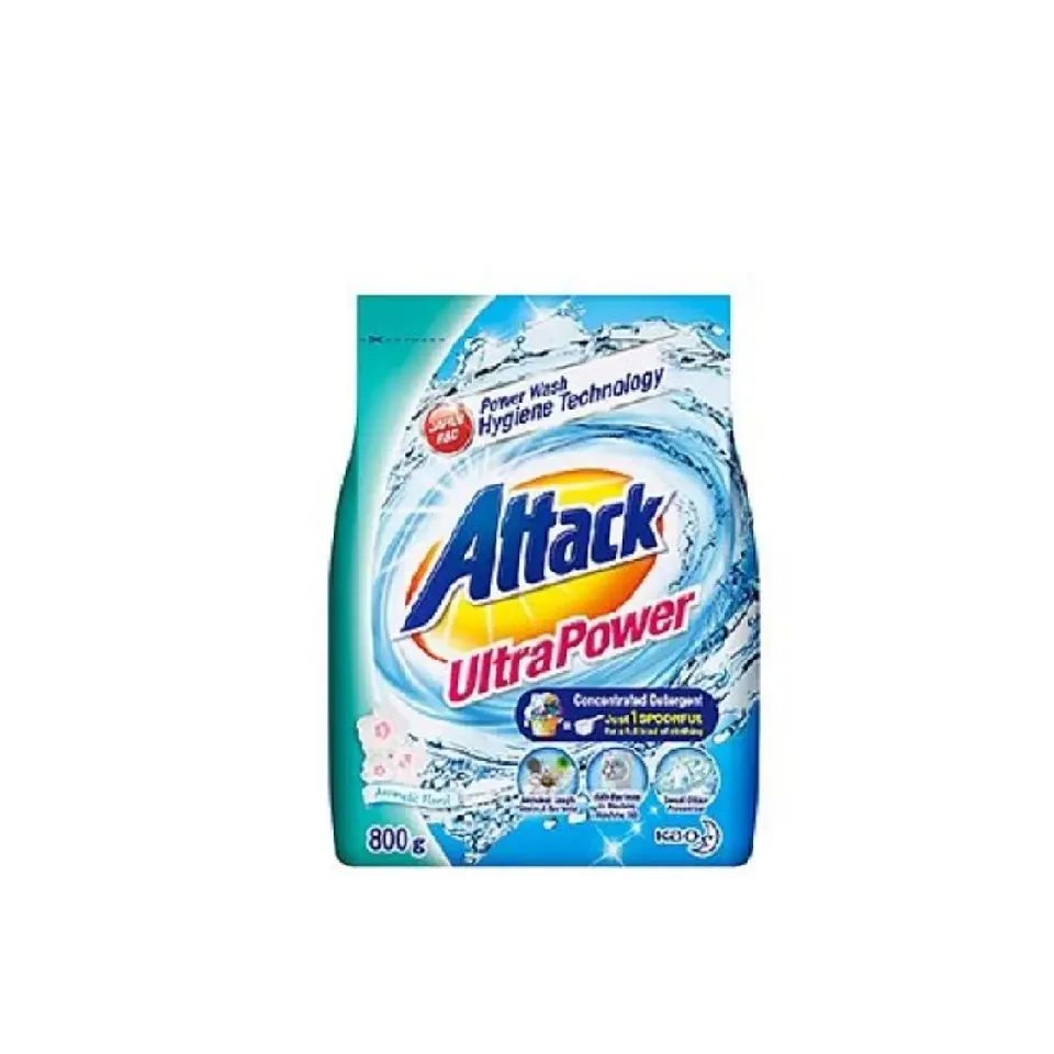 High Foam Whiten Safe Aroma Indoor Drying Washing Powder New Thailand Attack Ultra Laundry Detergent Power Floral 800g for Sale