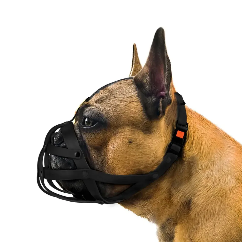 Customized High Quality Anti-Bite Genuine Leather Pet Dog Protect Mouth Muzzle Cover