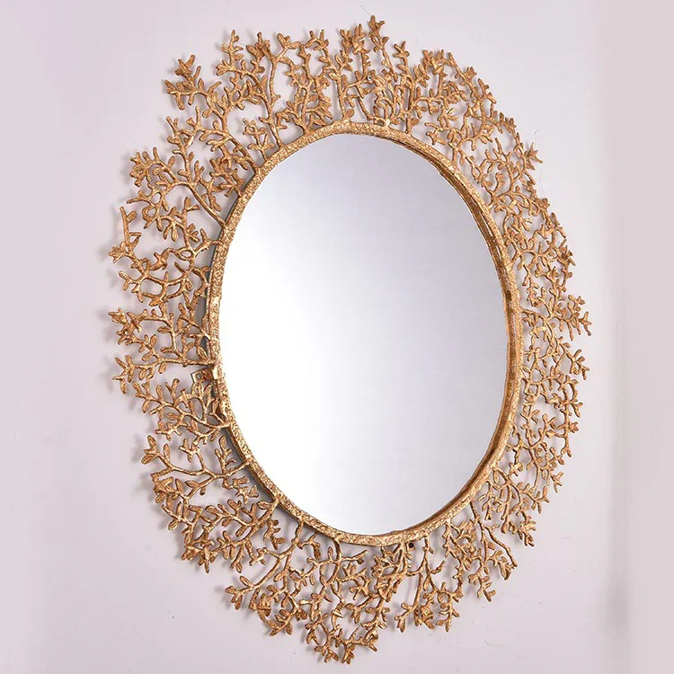 Luxury Aluminum Alloy Frame Large Size Full Body Mirror Modern Home Decor Bathroom Oval Black Mirror