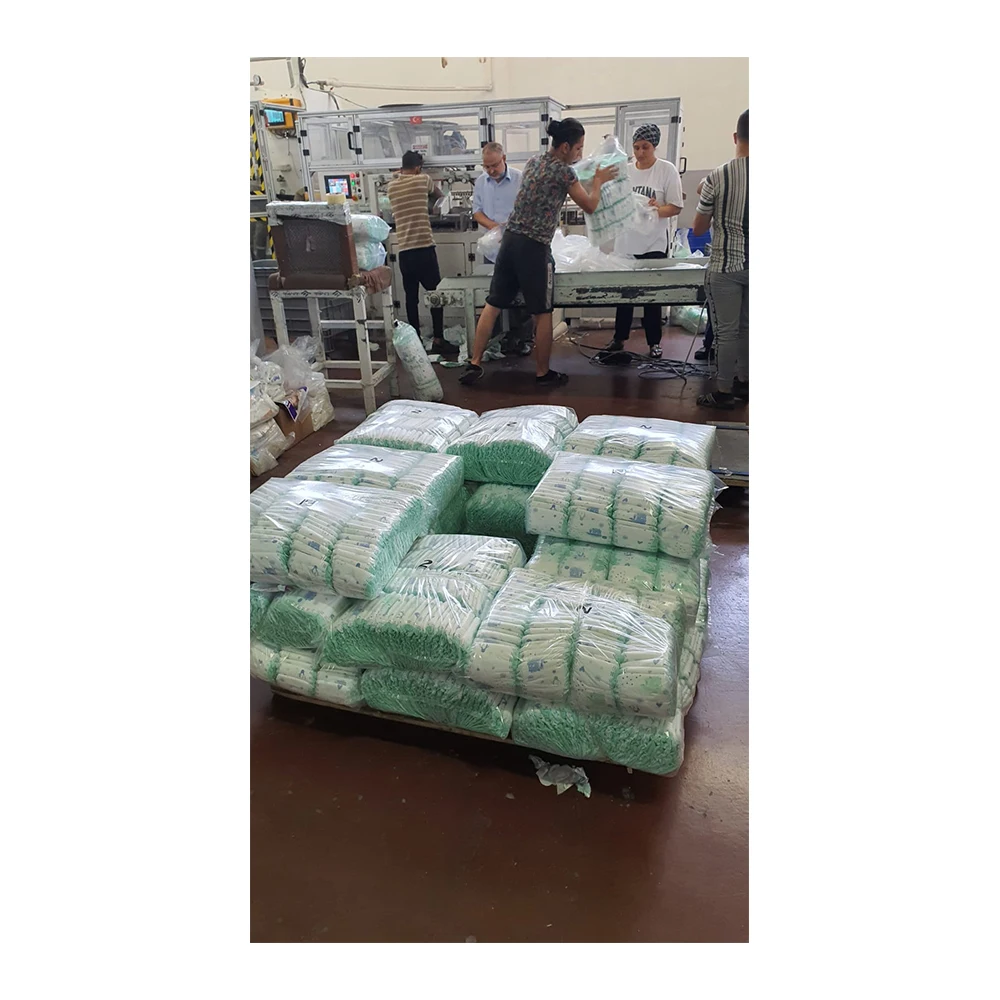 Baby Diaper Flexible Side Strip Super Absorbent Layer Soft and Cotton Double Leak Proof Barrier High Absorbent Wetness Indicator