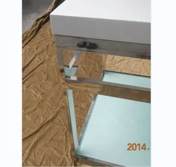 hotel 42inch polished chrome 304 stainless steel Contemporary Vanity European washstand only easy to assemble with Allen key