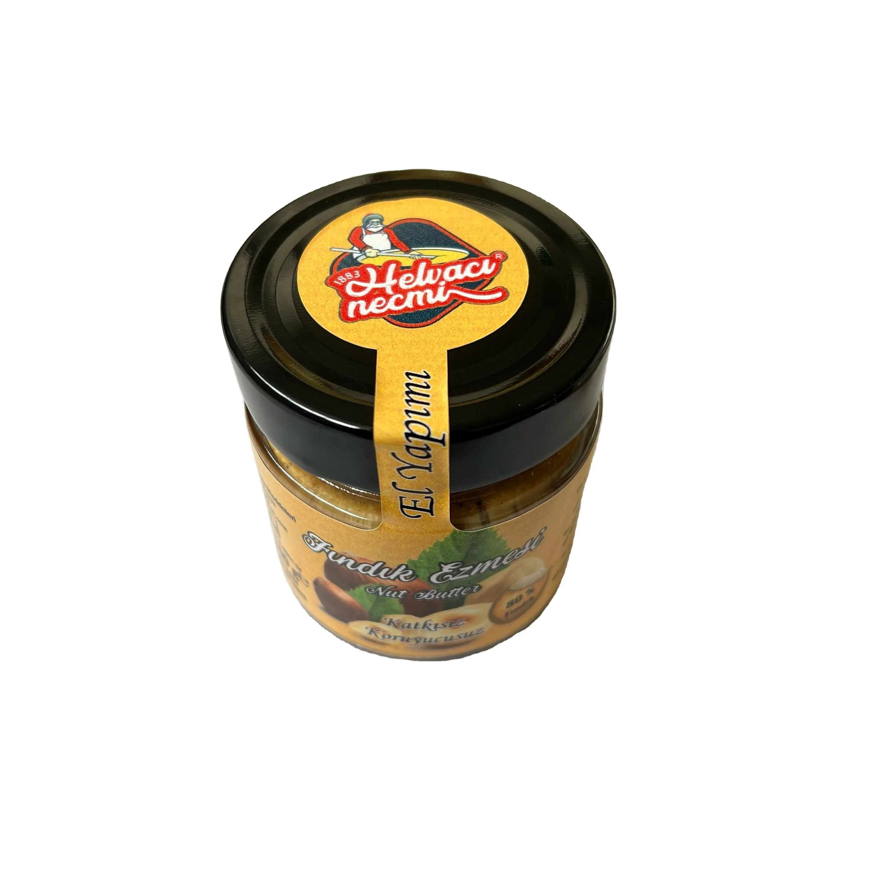 Direct Factory Sale 100% Pure Organic Natural hazelnut butter is made from High Quality 200 gr Made in Turkey