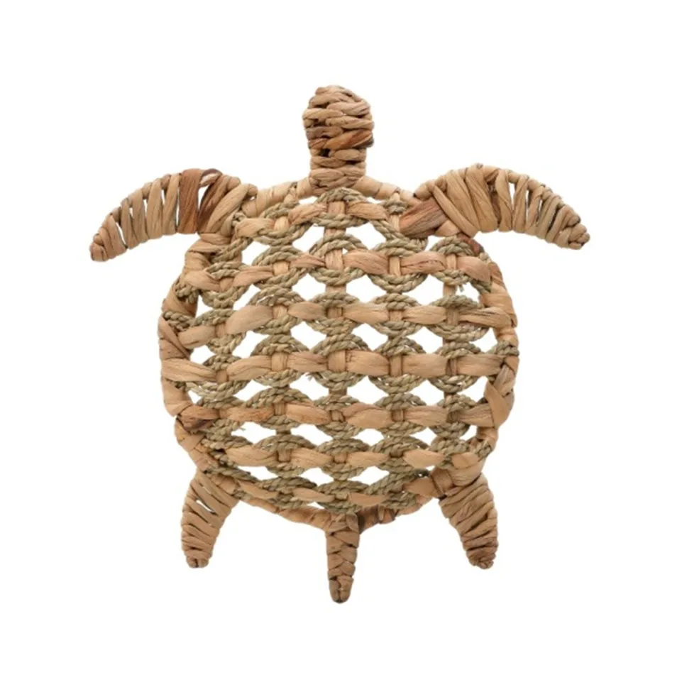 Nice design natural Seagrass Wicker Turtle  Wall decoration mount hanging for nursery or kids rooms   Turtle wall decor