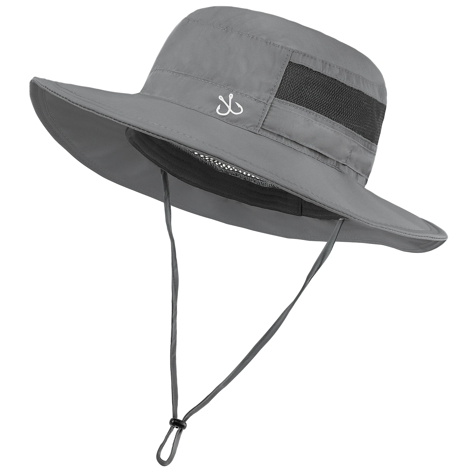 High quality polyester lightwewight wicking bucket hat custom logo adjustable packable bucket hat for fishing hiking boationg