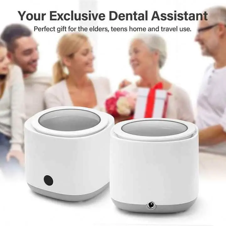 Jewellery Cleaner Small Portable Denture Eyeglasses Coins Silver Cleaning Machine