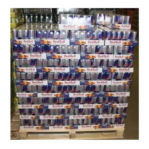 Ready to Ship Red Bull 250ml Energy Drink Bulk Boxed Soft Beverage Caffeine Sugar Honey Taurine Ingredients Power Energy Effects