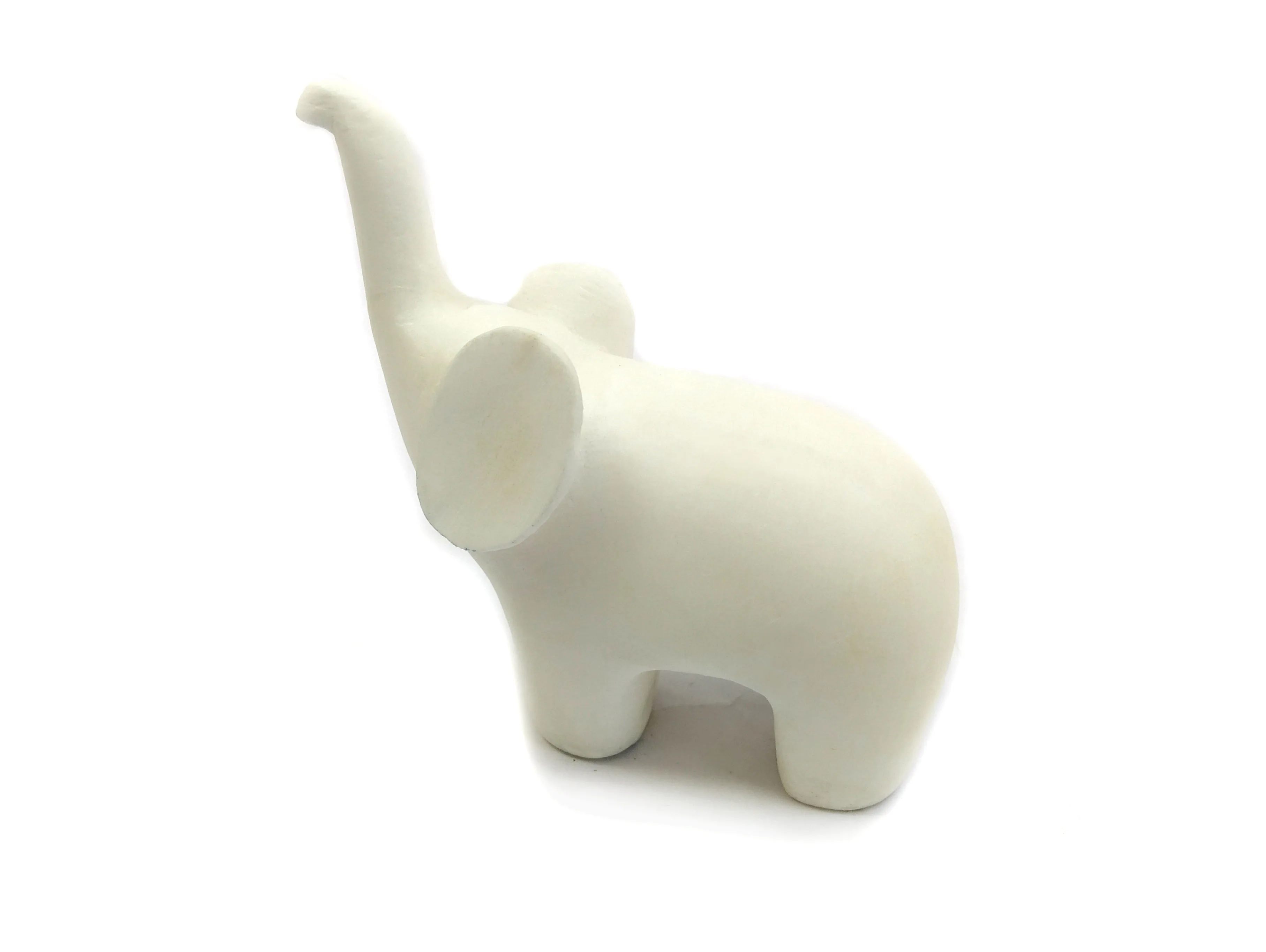 Grey Stone Paleva Soapstone Small Curvy Cute Baby Elephant New Style Home Decor Idol Status Figurine Carved Animal