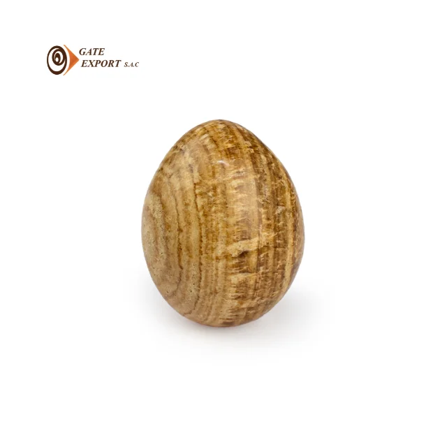 BEST ARAGONITE STONE EGG SHAPE HANDMADE/ARTISAN/CRAFT/STONECRAFT/HANDICRAFT/TEMPLE/HAPPINESS/PURITY/SERENITY